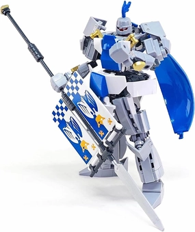 DAHONPA Flag-Guarding Knight Manned Mecha Robot Building Blocks Set (193  Pieces), Guardian City Transforming Mech Model Kit, Cool Knight Robots, Toys for Adults and Kids Christmas Birthday Gift