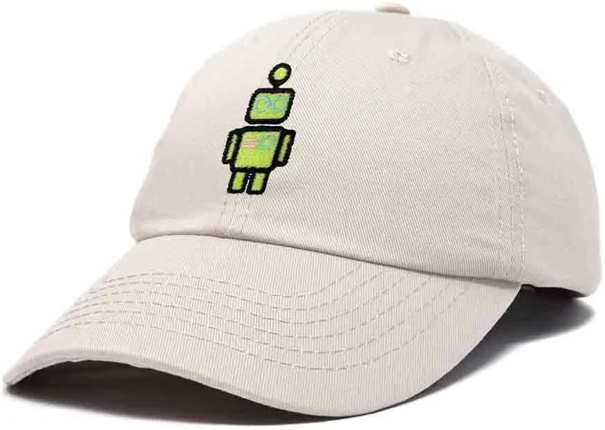 DALIX Robot Embroidered Glow in The Dark Hat Dad Hat Cotton Baseball Cap