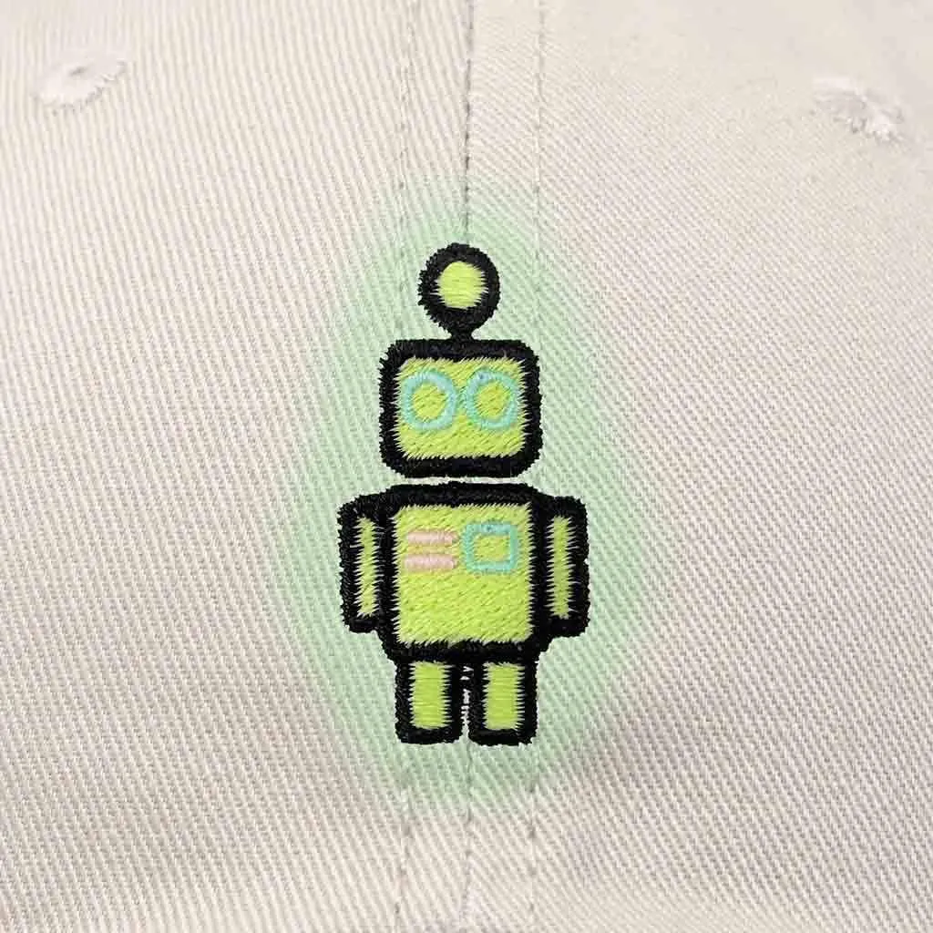 DALIX Robot Embroidered Glow in The Dark Hat Dad Hat Cotton Baseball Cap
