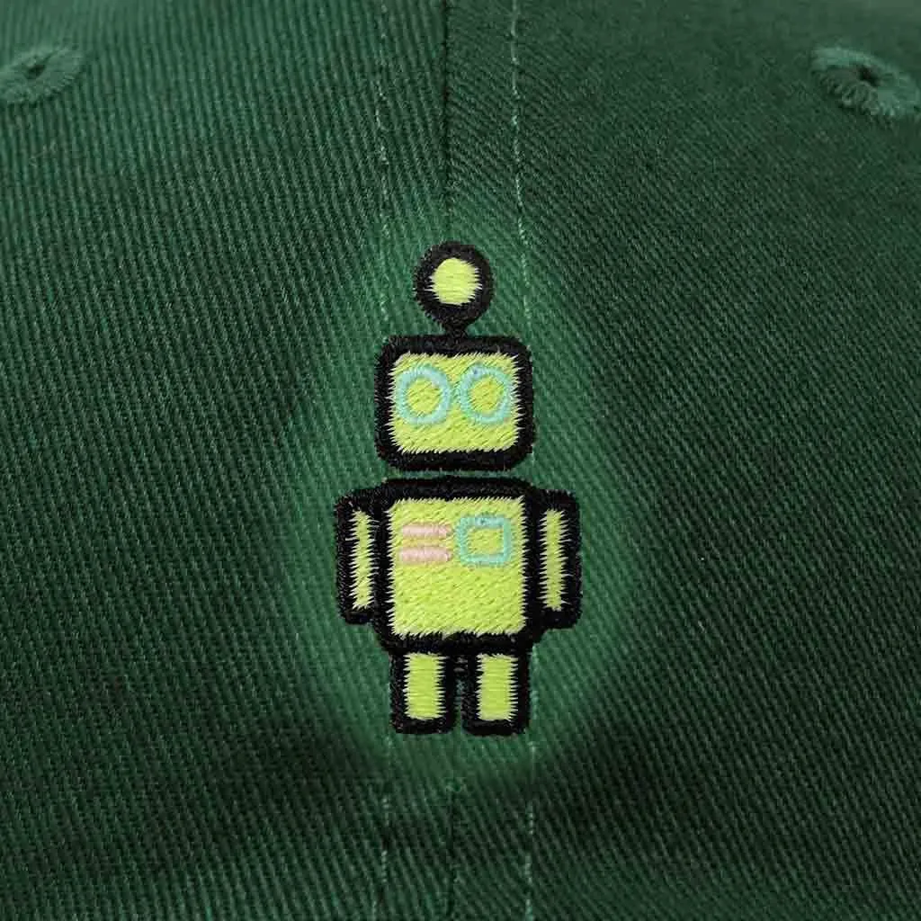 DALIX Robot Embroidered Glow in The Dark Hat Dad Hat Cotton Baseball Cap