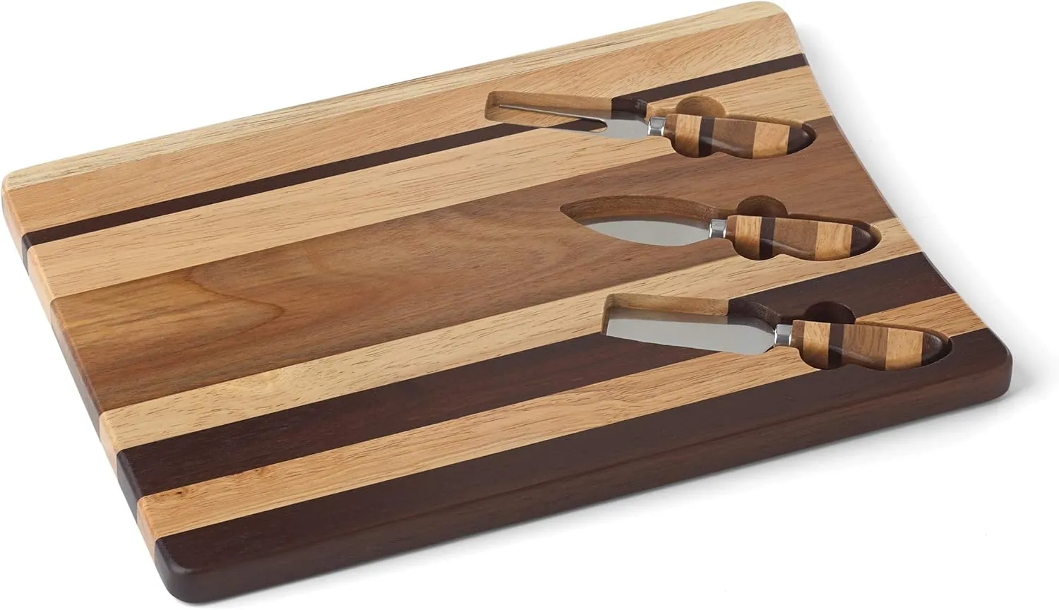 Dansk Signy Cheese Board and Knives, 2.30 LB, Brown