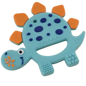 Dinosaur Teething Toys Baby Teether for Infant Baby Newborn 0-6 Months 6 to 12 18 Months and Up- Dino Teether Toy Freezer Safe & BPA Free, USA Patent Pending, 100% Food Grade Silicone-bebe mondo