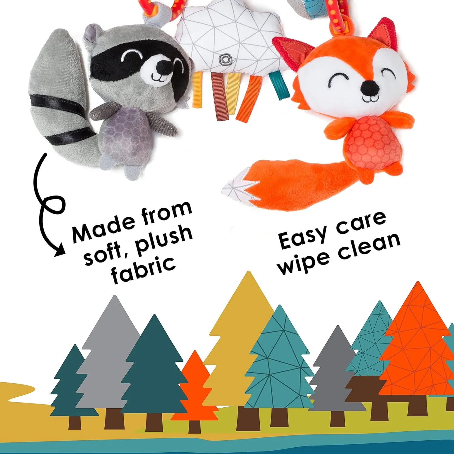 Diono Activity Spiral Baby Toy, Bright Plush Activity Spiral with Interactive Hanging Toys, Perfect for Strollers, Car Seat Bar