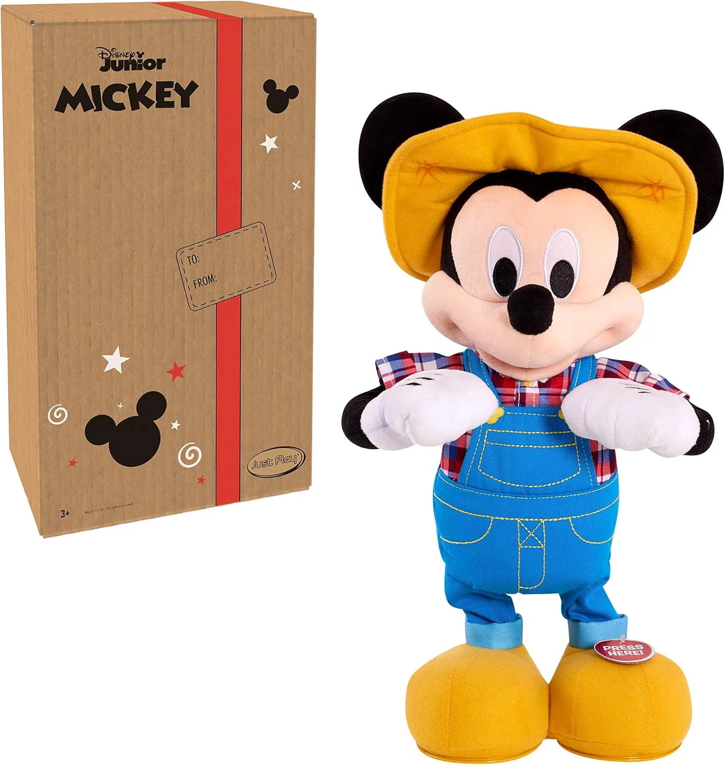 Disney Junior E-I-Oh! Mickey Mouse, Interactive Plush Toy, Sings and Plays Game