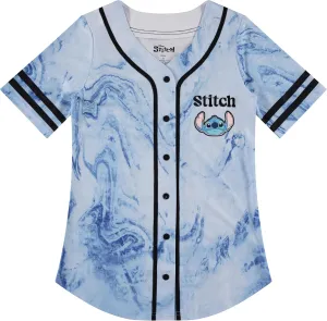 Disney Ladies Lilo and Stitch Shirt - Ladies Classic Lilo and Stitch Baseball Jersey Lilo and Stitch Mesh Jersey
