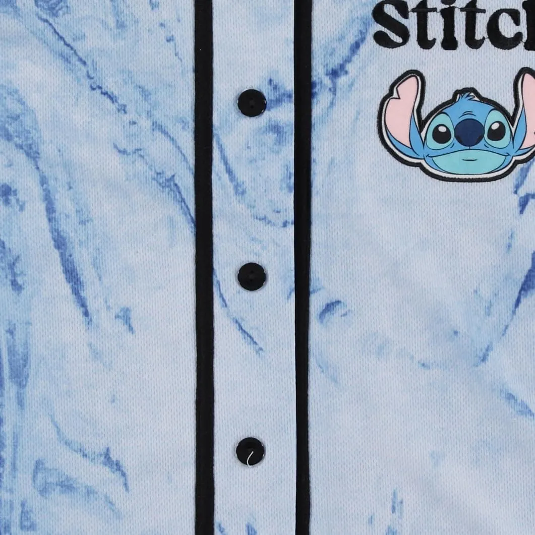 Disney Ladies Lilo and Stitch Shirt - Ladies Classic Lilo and Stitch Baseball Jersey Lilo and Stitch Mesh Jersey
