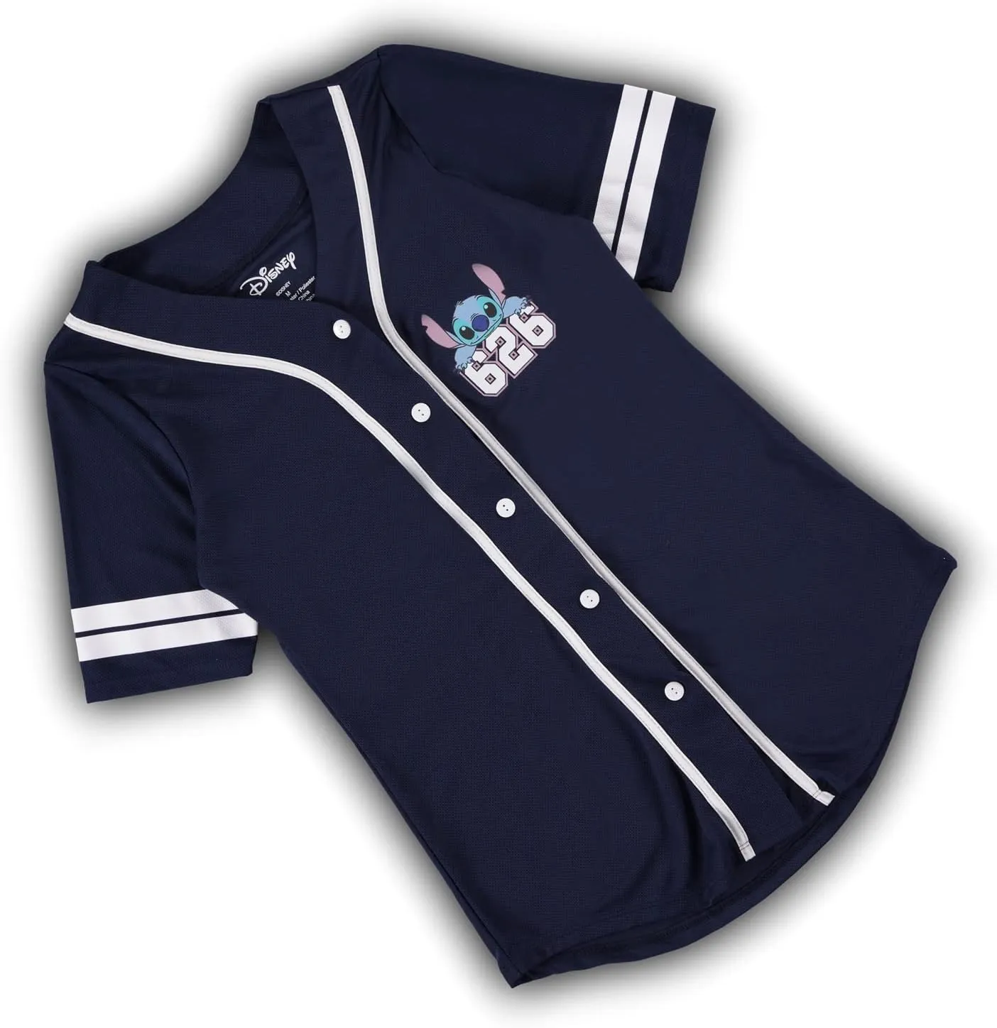 Disney Ladies Lilo and Stitch Shirt - Ladies Classic Lilo and Stitch Baseball Jersey Lilo and Stitch Mesh Jersey