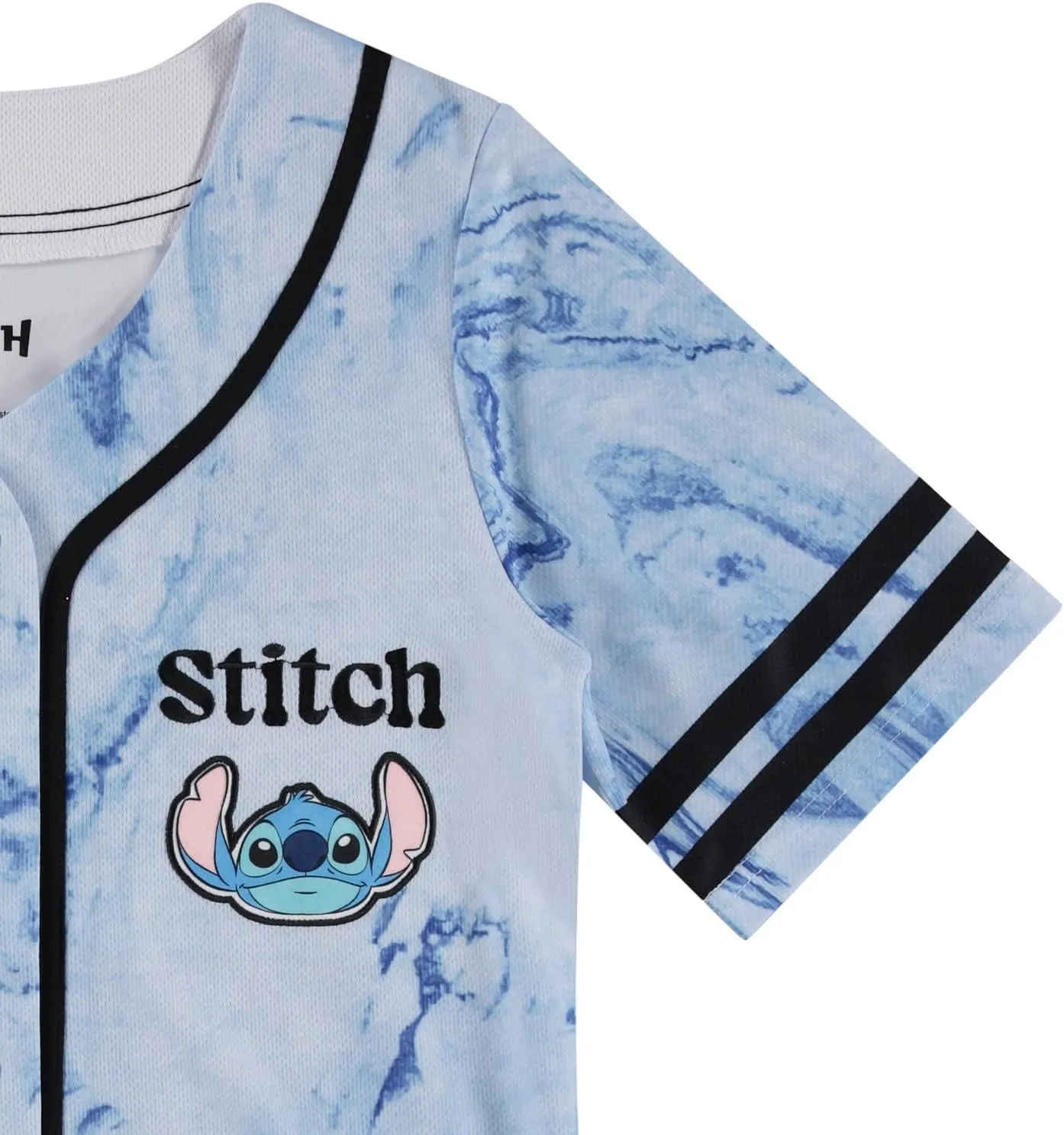 Disney Ladies Lilo and Stitch Shirt - Ladies Classic Lilo and Stitch Baseball Jersey Lilo and Stitch Mesh Jersey