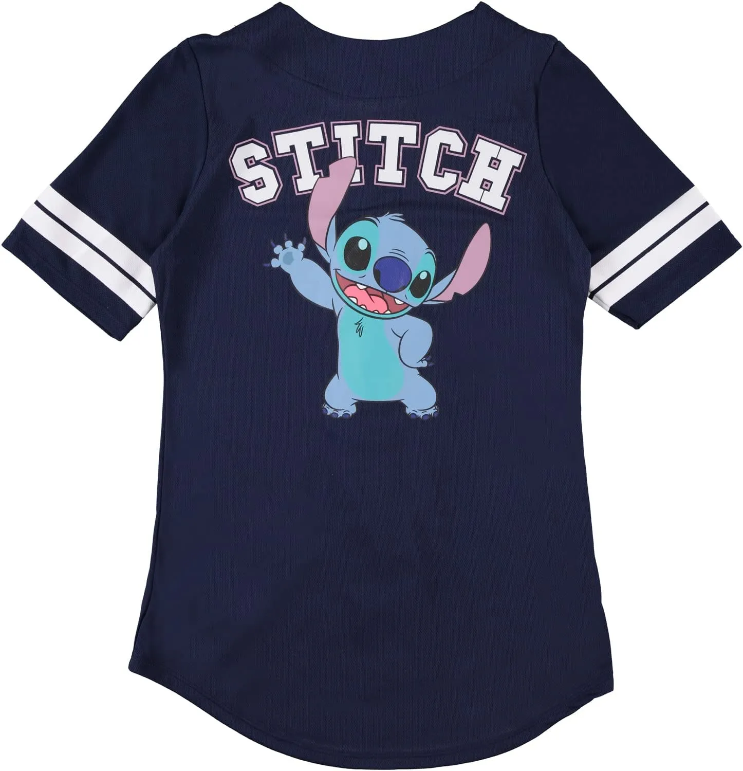 Disney Ladies Lilo and Stitch Shirt - Ladies Classic Lilo and Stitch Baseball Jersey Lilo and Stitch Mesh Jersey