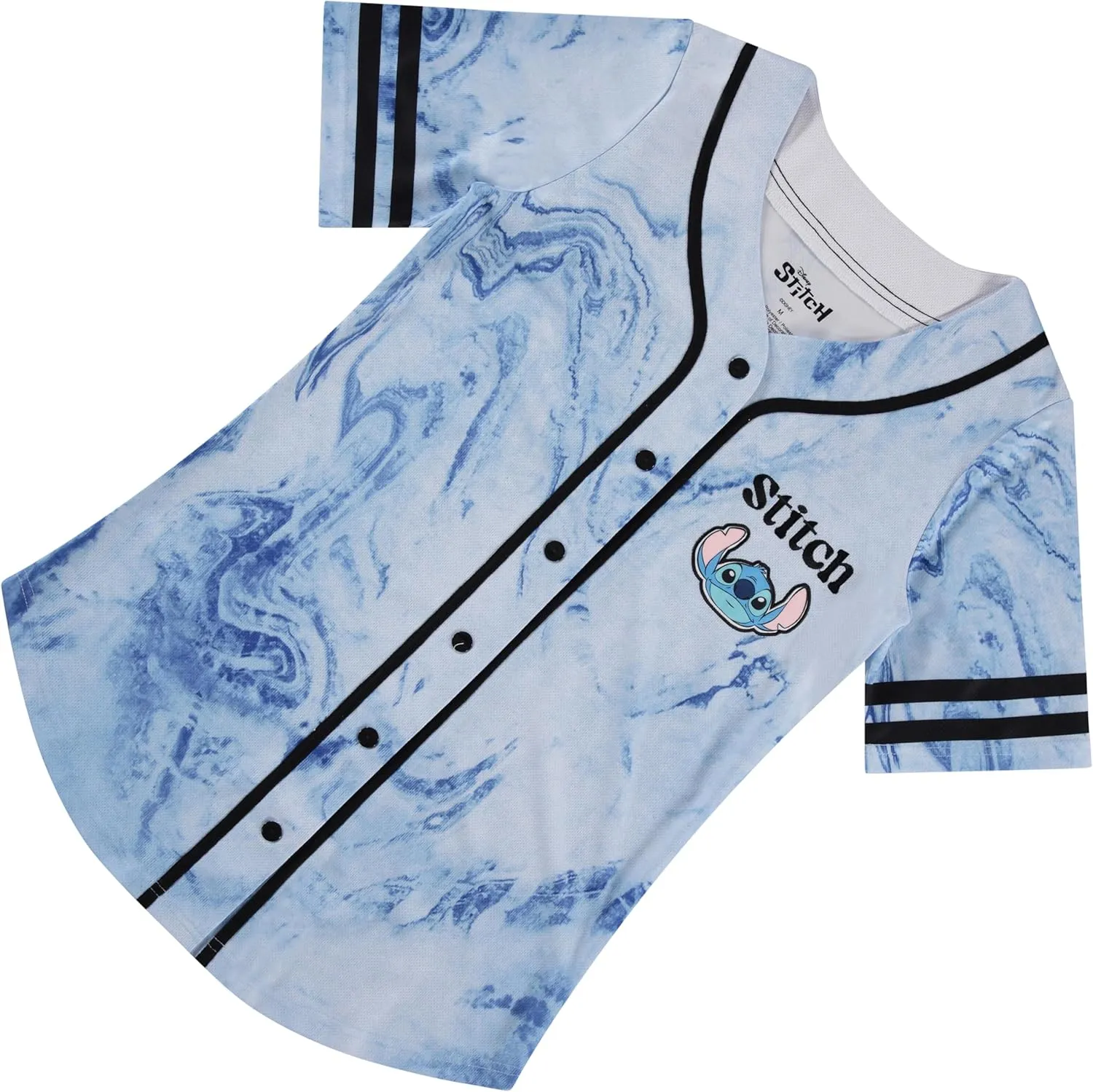 Disney Ladies Lilo and Stitch Shirt - Ladies Classic Lilo and Stitch Baseball Jersey Lilo and Stitch Mesh Jersey