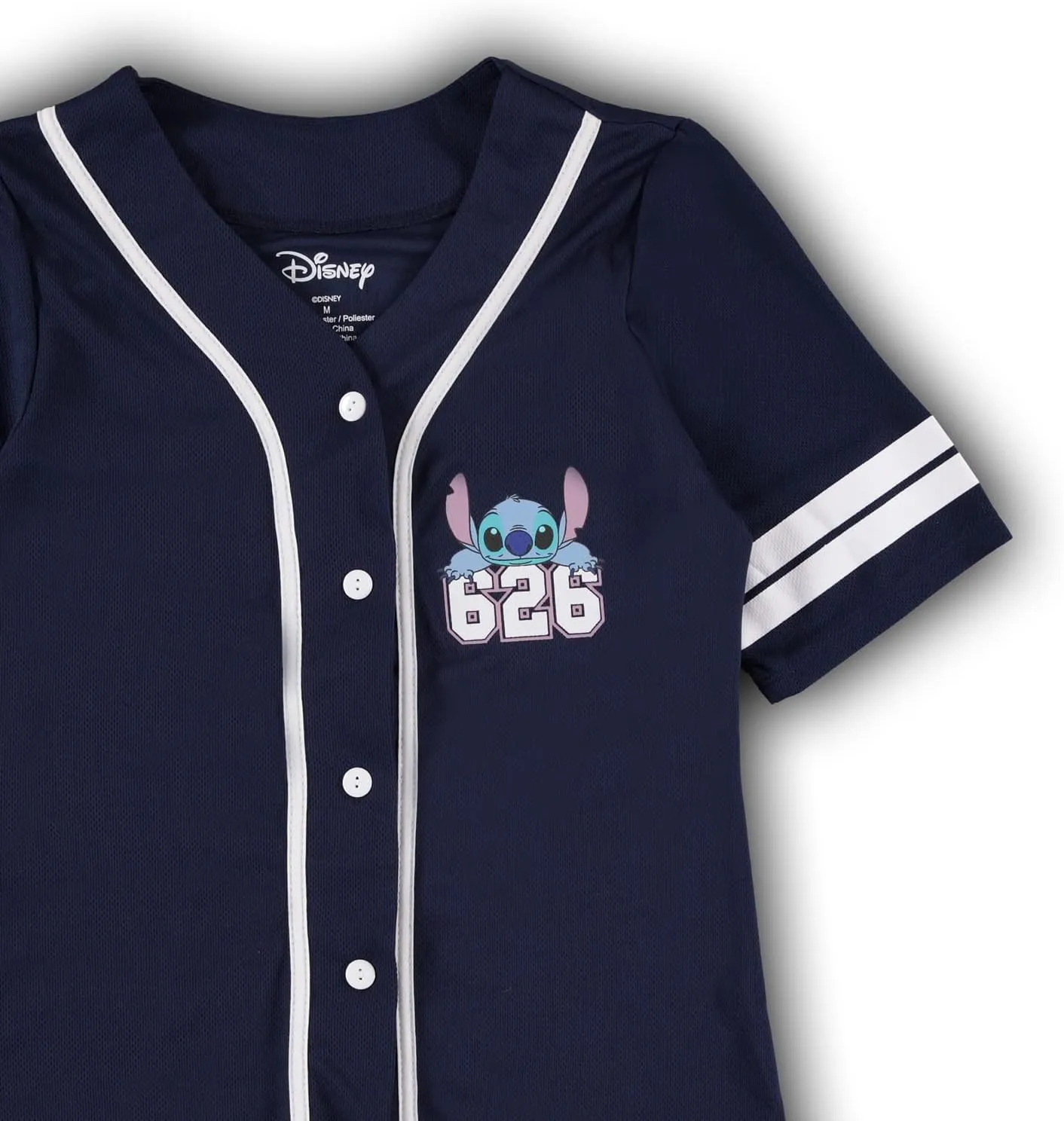 Disney Ladies Lilo and Stitch Shirt - Ladies Classic Lilo and Stitch Baseball Jersey Lilo and Stitch Mesh Jersey