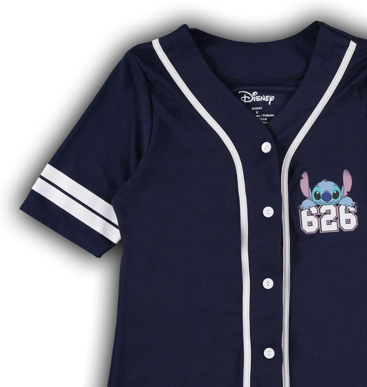 Disney Ladies Lilo and Stitch Shirt - Ladies Classic Lilo and Stitch Baseball Jersey Lilo and Stitch Mesh Jersey