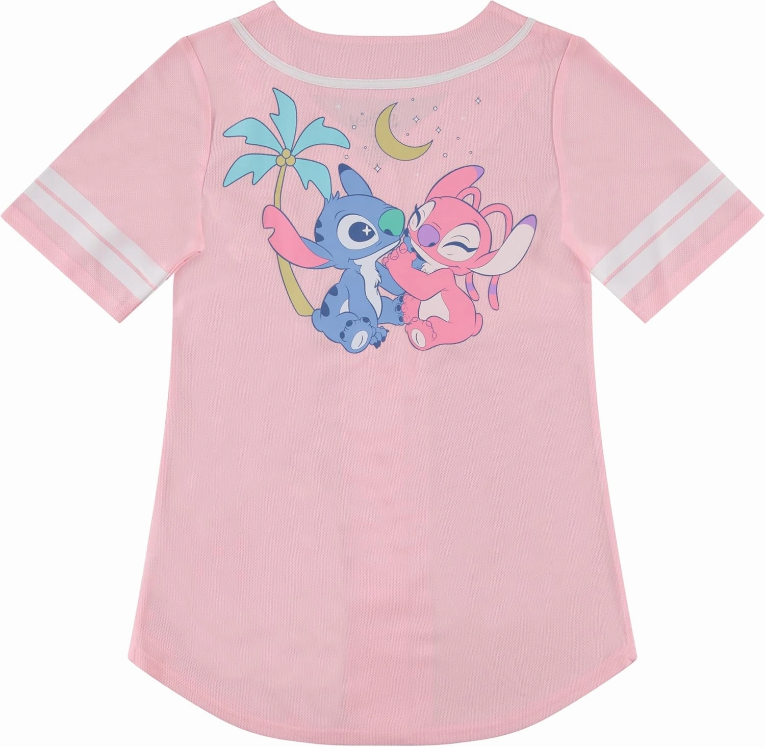 Disney Ladies Lilo and Stitch Shirt - Ladies Classic Lilo and Stitch Baseball Jersey Lilo and Stitch Mesh Jersey