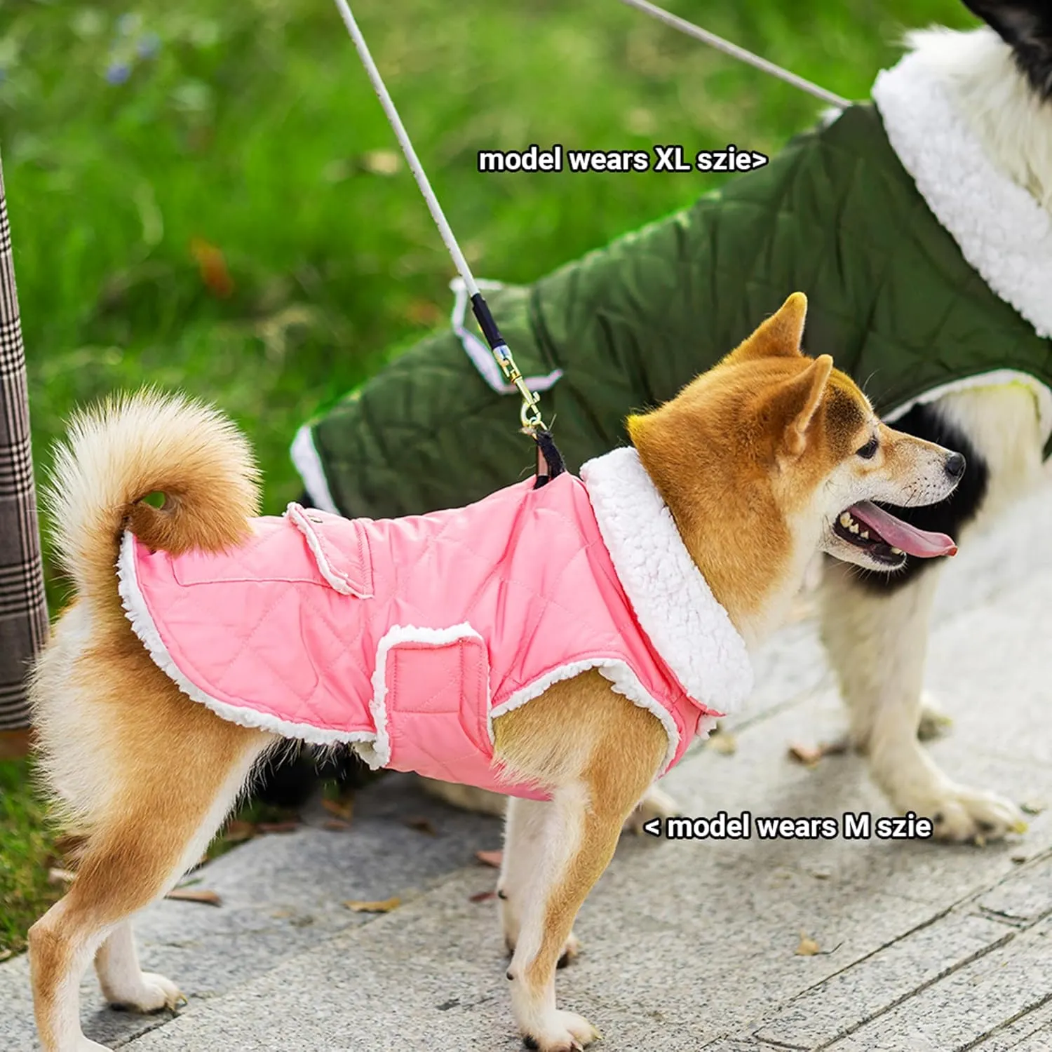 Dog Winter Coat - Windproof Fleece Warm Thick Dog Jacket Clothes for Snow Rainy Cold Weather - Pink Pet Vest Coat Outfits for Small Medium Large Dogs - Indoor & Outdoor Use (S-XXL)