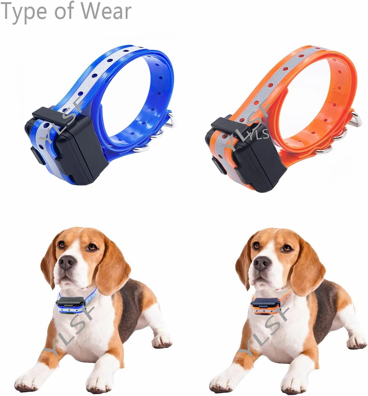 Dog Collar Strap for Most of Electronic Training Shock Collar Receivers-Adjustable Durable Waterproof Odorless 3/4 Inch Collar Replacement for Barking Fence-Pet TPU Collar Strap