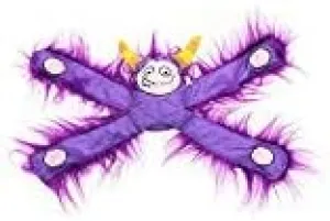 Doggles Furry Horned Monsterpulls Dog Toy (Purple)