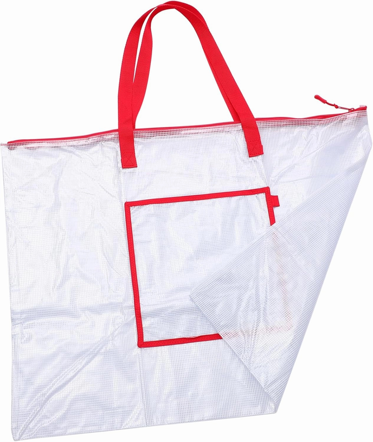 DOITOOL Transparent Poster Board Storage Bag Durable Organizer for Posters Bulletin Boards and Art Projects for Teachers Students and Painters Portable with Zipper and Carrying Straps