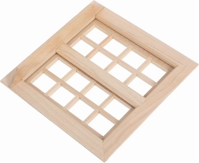 Doll House Model Pane Window Scale Front Miniature Mini Furniture Decoration Tiny Furniture House Furniture Furniture Dollhouse Mini House Ornament Mini Frame Khaki Wooden