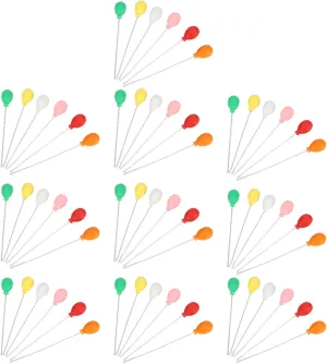 Dollhouse Balloons Ornaments, 60pcs Dollhouse Miniature Balloons Colorful Safe for Doll House Decoration Birthday Cake Toppers Decorations (10 Packs of Spherical) (nusind597op6zx8q9056-11)