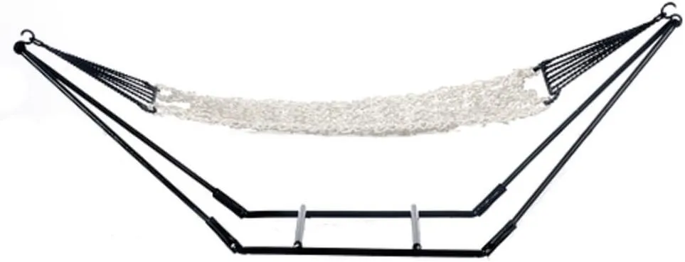 Dollhouse Miniature Hammock on Black Frame
