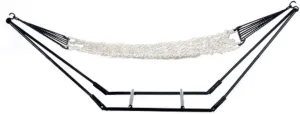 Dollhouse Miniature Hammock on Black Frame