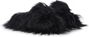 Dolls Kill Case Of The Grumpies Fuzzy Slides by Delia's - Faux Fur Slip-On With Rubber Soles, Perfect for Your Comfort