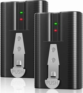 Doorbell Battery 2 Pack 6040mAh for Ring Doorbell Camera 2/3/4/3plus,Stick-Up Cam (2nd & 3rd Gen),Spotlight Cam,3.65V Rechargeable Upgraded Lithium Li-ion Batteries