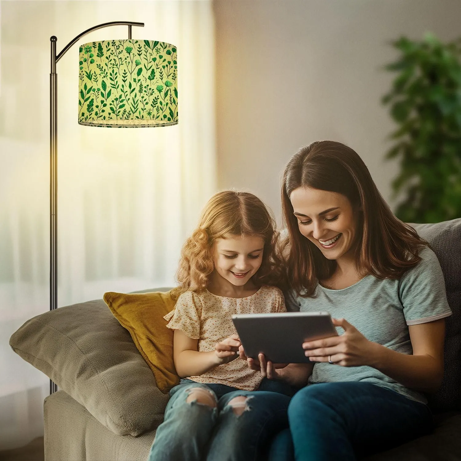 Drum Lamp Shades Tiny meadow flowers seamless for summer dress textile print Lamp Shade for Floor Lamps Table Lamps Pendant Light 11"x8.9" Linen Replacement Large Lampshades