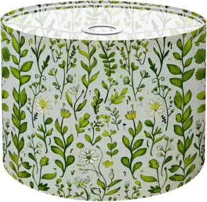 Drum Lamp Shades Tiny meadow flowers seamless for summer dress textile print Lamp Shade for Floor Lamps Table Lamps Pendant Light 11"x8.9" Linen Replacement Large Lampshades