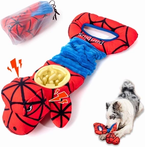 Durable Dog Chew Toys for Aggressive Chewers,Dogs Squeaky Plush Toys with Crinkle Paper,Tug-of-War Toys to Relieve Stress& Boredom,Slow Feeder Toy for Small,Medium& Large Breeds