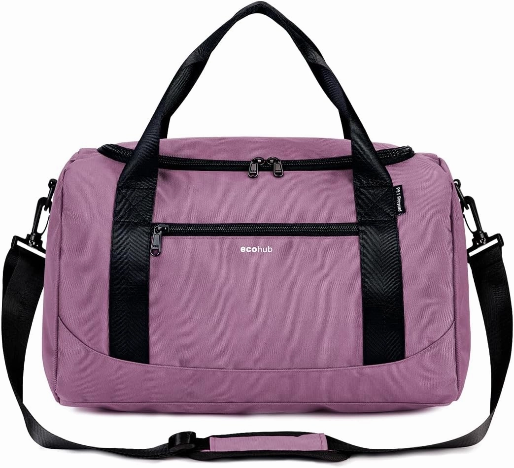 ECOHUB 16'' Personal Item Bag Mini Duffel Bag Small Travel Bag Underseat Carry on Bag for United Airlines Gym Bag for Women and Men