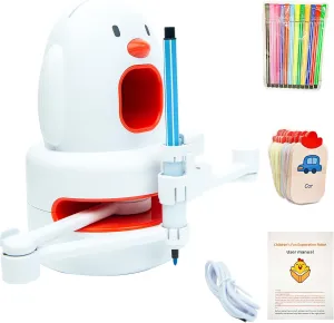 Educational Electric Cognition Drawing Robot STEM/STEAM Home Automatic Painting Learning Teacher Art Artist Toy for Kids-Cute Chick