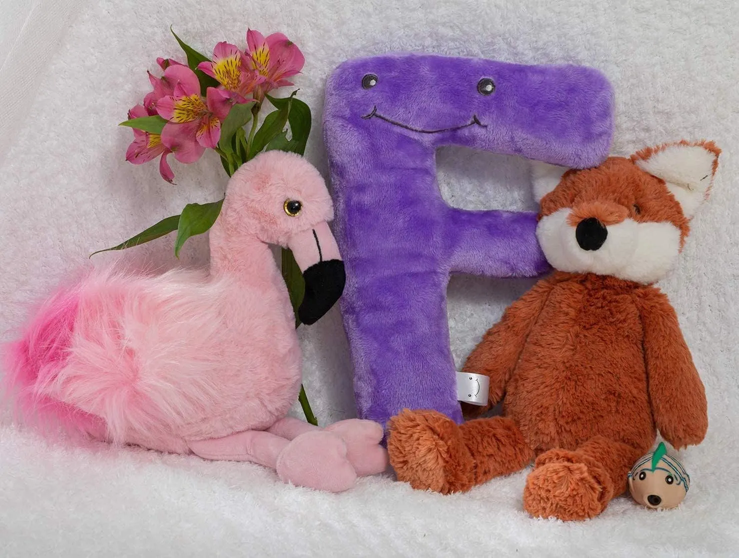 Educational Plush Letter F - Lilac Purple Large 11" Stuffed Alphabet - Machine Washable Toys - Perfect Learning Language Awareness and ABCs Recognition Gifts for Kids, 3, 4, & 5 Year Olds