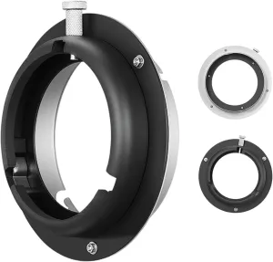 Elinchrom to Bowens Mount Speedring Converter Adapter Ring for Softbox, Beauty Dish, Studio Flash Strobe, and Monolight - Professional Photography Accessory