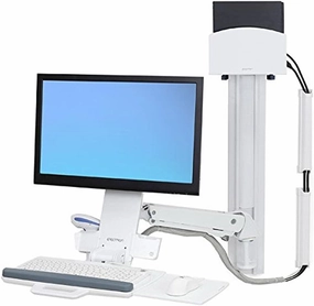 Ergotron 45-273-216 Bright White SV Combo ARM NO WS