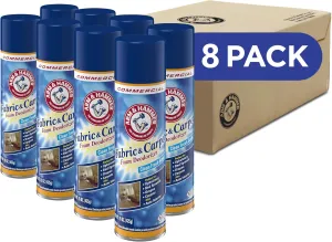Fabric and Carpet Foam Deodorizer Professional, Aerosol, Fresh Scent, 15 fl oz (Case of 8)