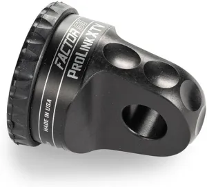 Factor 55 00110-04 Prolink XTV Shackle D Ring for use with Steel Cables Synthetic Ropes up to 5/16 in Max Load Rating 6000 lb Ultimate Failure 22,000 lb. Ideal for 4x4 Off Road Trips - Black