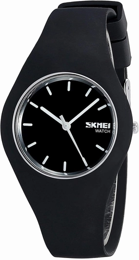 FANMIS Women Men Fashion Minimalist Analog Quartz Watch Unisex Casual Simple Style Ultra-Thin Sports Military Watch Waterproof Outdoor Watch with Silicone Strap