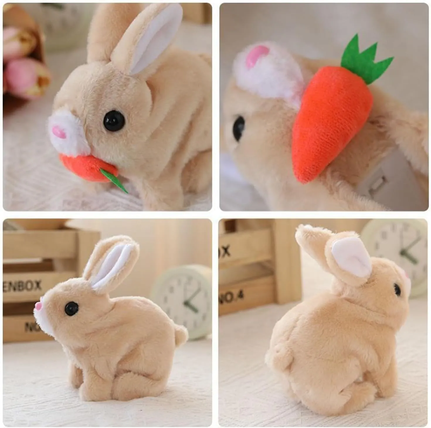 Fanyil Family Bunny Pal, Better Life Bunny Toy, Fanyil Bunnypal, My Realistic Bunny Toy, Bumpy Realistic Bunny, Life Like Bunny That Moves, Vitality Bliss Realistic Bunny (Brown)