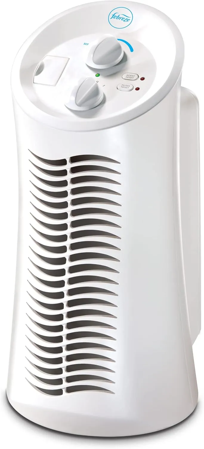 Febreze HEPA-Type Mini Tower Air Purifier, Small Room, FHT180W