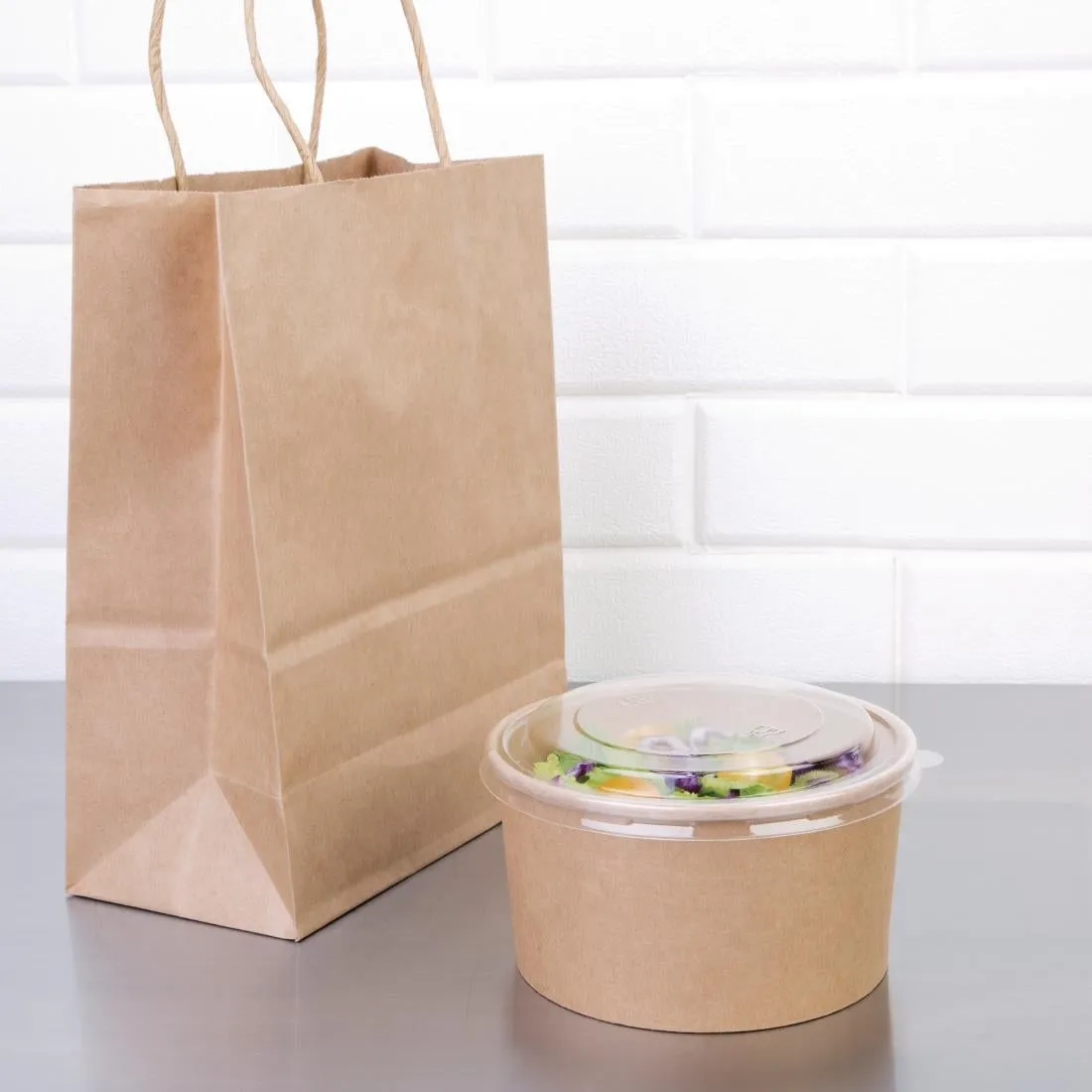 Fiesta Recyclable PET Round Salad Bowl Lids (300 Pack)