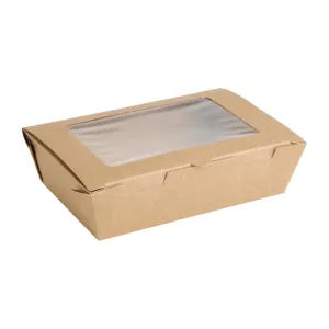 Fiesta Salad Box with PET Window 700ml (200 pack)