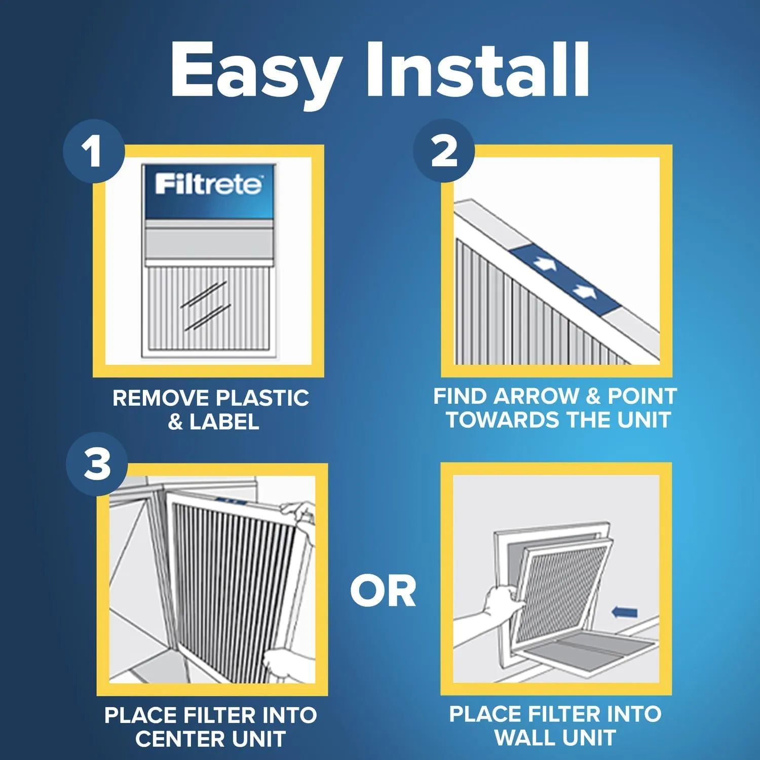 Filtrete 20x30x1 AC Furnace Air Filter, MERV 12, MPR 1500, CERTIFIED asthma & allergy friendly, 3 Month Pleated 1-Inch Electrostatic Air Cleaning Filter, 2-Pack (Actual Size 19.81x29.81x0.78 in)