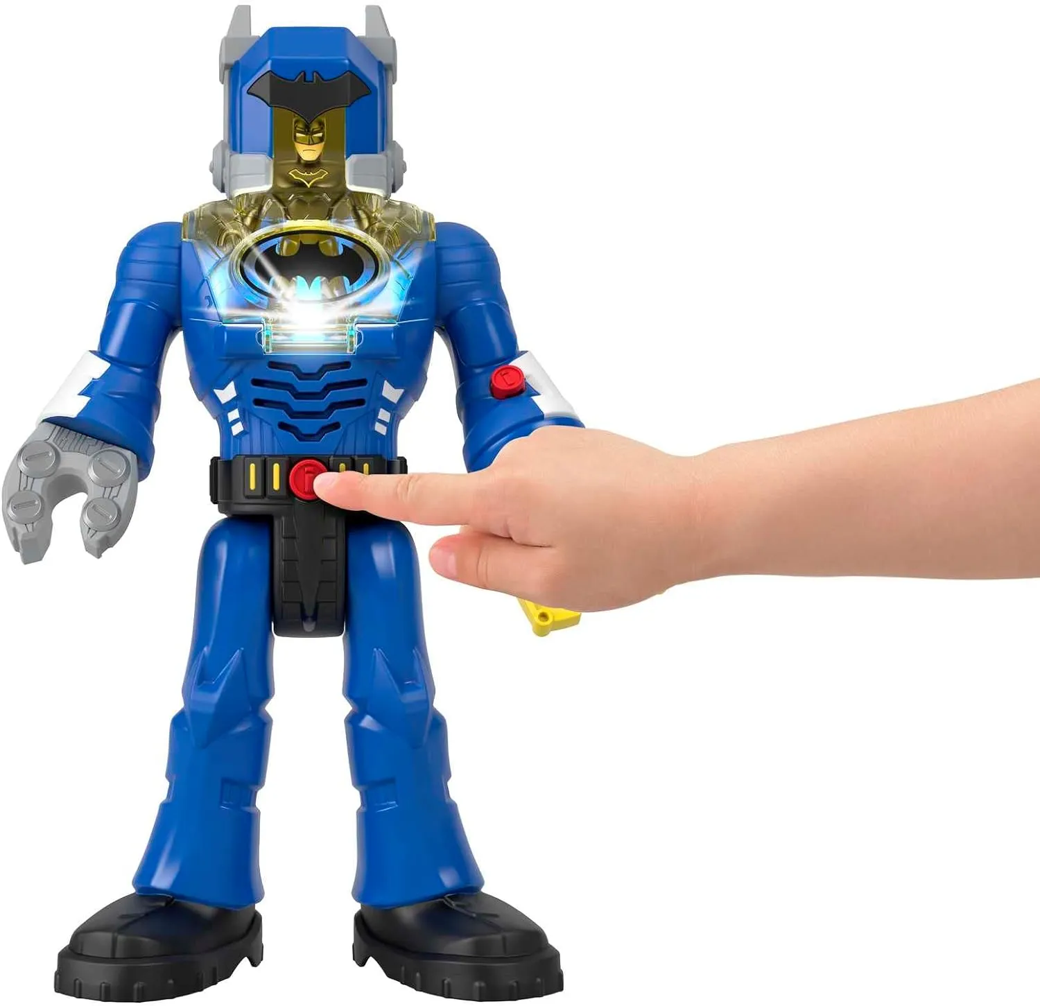 Fisher-Price Imaginext DC Super Friends Batman Toys Insider & Exo Suit 12-Inch Robot with Lights Sounds & Figure for Kids Ages 3  Years