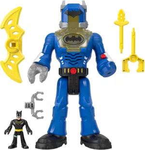 Fisher-Price Imaginext DC Super Friends Batman Toys Insider & Exo Suit 12-Inch Robot with Lights Sounds & Figure for Kids Ages 3  Years