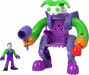 Fisher-Price Imaginext DC Super Friends The Joker Toy Battling Robot with Poseable Figure & Lights for Pretend Play Kids Ages 3  Years​