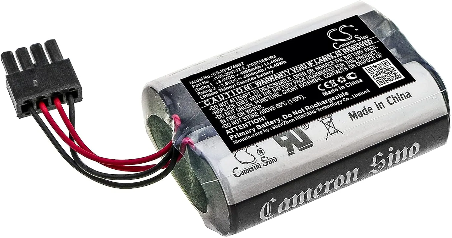FITHOOD Battery Replacement for Visonic MCS-740 SR-740 PG2 2XER18505M 103-304742-2 (4000mAh/3.6V)