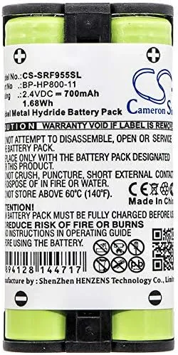 FITHOOD Replacement Battery for Sony BP-HP800-11 MDR-RF995RK MDR-RF995