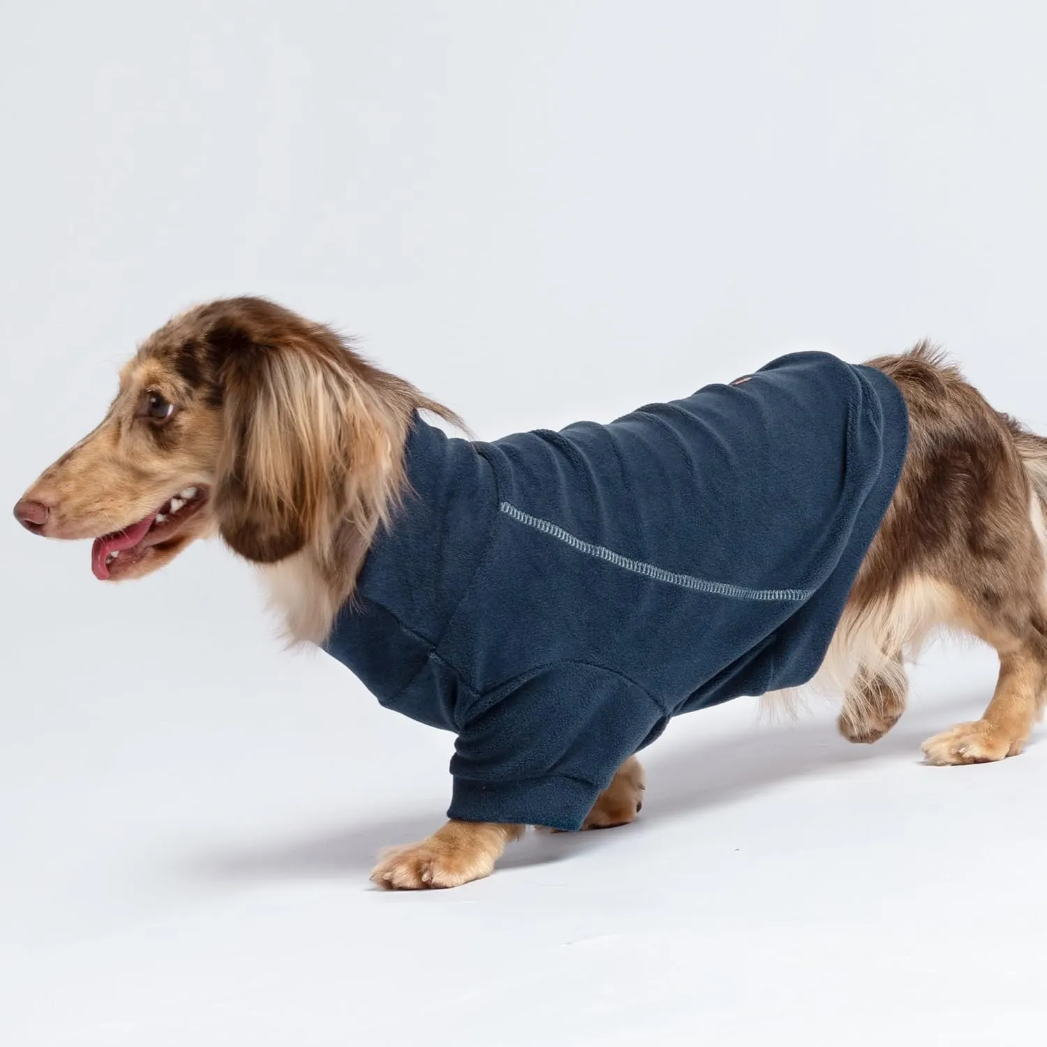 Fitwarm 3 Pack Classic Fleece Dog Sweater, Turtleneck Dog Sweatshirt, Dog Winter Clothes for Small Dogs Boy Girl, Pet Pullover Jumper, Cat Apparel, Blue, Grey, Navy, XL