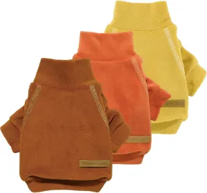 Fitwarm 3 Pack Classic Fleece Dog Sweater, Turtleneck Dog Sweatshirt, Dog Winter Clothes for Small Dogs Boy Girl, Pet Pullover Jumper, Cat Apparel, Orange, Yellow, Coffee, XL